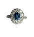Ring 57 Pompadour Sapphire and Diamond Ring 58 Facettes