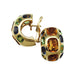 Boucles d'oreilles Boucles d'oreilles Chanel, modèle "Coco", or jaunes et pierres fines. 58 Facettes 28119