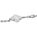 Van Cleef & Arpels Alhambra necklace in white gold and mother-of-pearl. 58 Facettes 30104
