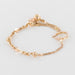 Bracelet Bracelet ancien chaîne or rose cubes et perles cloutées 58 Facettes 20-115
