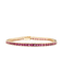 Bracelet Ligne bracelet in yellow gold and natural rubies 58 Facettes