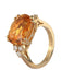 Ring Citrine and diamond ring 58 Facettes