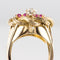 Bague 50 Bague rétro diamants rubis et fils d'or entrelacés 58 Facettes 20-155-49
