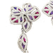 Earrings Cartier earrings, "Caresse d'Orchidées", white gold, rubies, amethysts and diamonds. 58 Facettes 29822
