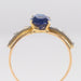 Ring 58 Old sapphire diamond ring 58 Facettes 20-092-52