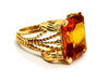 Ring 59 Ring Yellow gold Citrine 58 Facettes 1126570CN