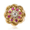 Bague 50 Bague rétro diamants rubis et fils d'or entrelacés 58 Facettes 20-155-49