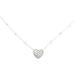 Necklace “Heart” necklace in platinum and diamonds. 58 Facettes 30394