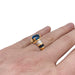 Ring 51 Boucheron ring in yellow gold, sapphires and diamonds. 58 Facettes 29407-1