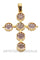 Pendentif Croix améthystes 58 Facettes 25171