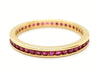 Ring 55 Alliance Ring Yellow Gold Ruby 58 Facettes 06276CD