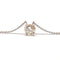 Collier Collier solitaire or blanc diamant 58 Facettes