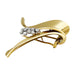 Fontana brooch in yellow gold, platinum and diamonds. 58 Facettes 30245