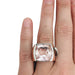 Ring 55 Chaumet “Lien” signet ring in white gold, diamonds and morganite. 58 Facettes 28572