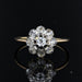 Ring 50 Old diamond daisy ring 58 Facettes 21-209-50