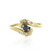 Ring Modern sapphire and diamond swirl ring 58 Facettes