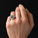 Bague 51 Bague saphir bleu et diamants 58 Facettes G44-8198953-51-1