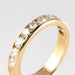 Ring 52 Half alliance yellow gold diamonds 58 Facettes 20-257-48