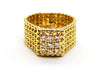 Ring 46 Pearl Ring Yellow Gold Diamond 58 Facettes 1099688CN