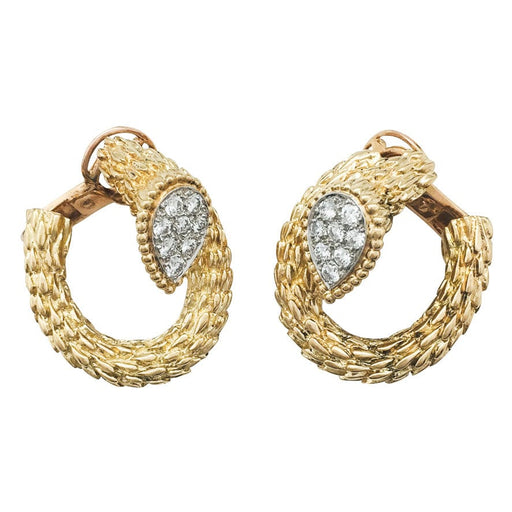 Earrings Boucheron “Serpent Bohème” earrings in yellow gold, diamonds. 58 Facettes 28982