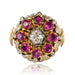 Bague 50 Bague ancienne fleur diamants et rubis 58 Facettes 20-168-48