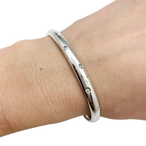 Bracelet Bracelet en or blanc et diamants 58 Facettes 30278
