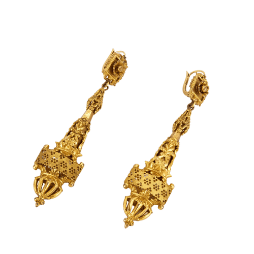 Boucles d'oreilles Pendantes en or jaune 58 Facettes
