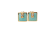 Boucles d'oreilles CLOZEAU - Boucles d'oreilles Or Résine Verte 58 Facettes clozeau