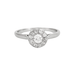 Ring Platinum diamond ring 58 Facettes DV0547-1