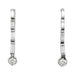 Earrings Diamond earrings in white gold and platinum. 58 Facettes 29622