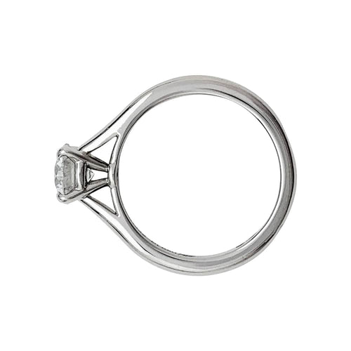 Bague 50 Bague Cartier "1895" solitaire diamant 0,81 carat, platine. 58 Facettes 30391