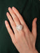 Bague 53.5 Bague Fleur Diamants Or blanc 58 Facettes 6868A