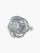 Bague 53.5 Bague Fleur Diamants Or blanc 58 Facettes 6868A