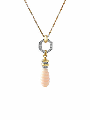 Collier Collier Corail peau d'ange Diamants 58 Facettes