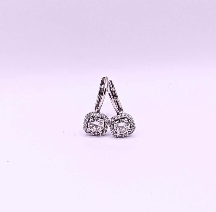 Boucles d'oreilles Dormeuses diamants 58 Facettes