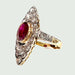 Ring ART DECO STYLE RING RUBY DIAMONDS 58 Facettes Q887A