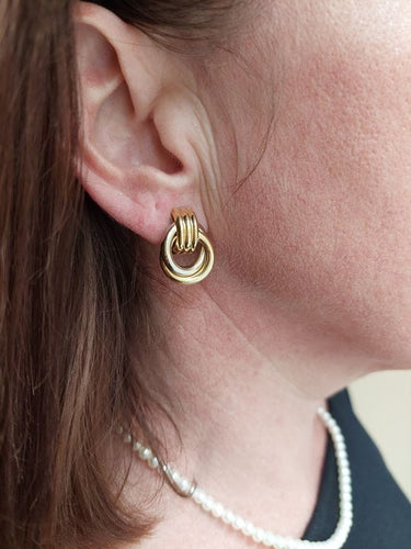 Boucles d'oreilles BOUCLES D'OREILLES NŒUDS 2 ORS 58 Facettes 076291