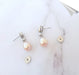 Dangling earrings with cultured pearls, amethysts, tourmalines 58 Facettes AA 1559
