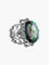 Bague Bague Pierre synthétique Or Blanc et Diamants 58 Facettes