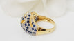 Bague 55 Bague Panthère Or jaune Saphirs Diamants 58 Facettes 32508
