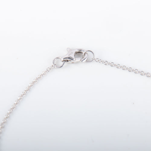 Collier Collier Or blanc 10 diamants 58 Facettes 8393