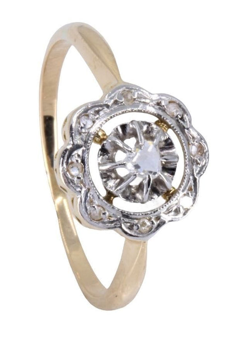 Bague 53 BAGUE DIAMANTS ART-NOUVEAU 58 Facettes 064341