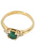 Ring 53 MODERN EMERALD AND DIAMOND RING 58 Facettes 054051