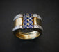 Ring 53 Sapphire And Diamond Signet Ring 58 Facettes 861517