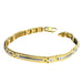 Bracelet Mesh bracelet in yellow gold and gray 58 Facettes 20400000648