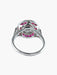 Ring 53 Art Deco style diamond and ruby ​​ring 58 Facettes 17/083