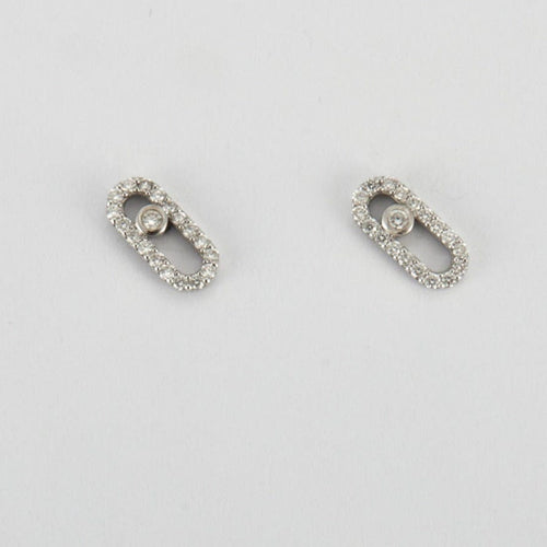 Boucles d'oreilles Boucles d'oreilles en Or blanc & diamants 58 Facettes
