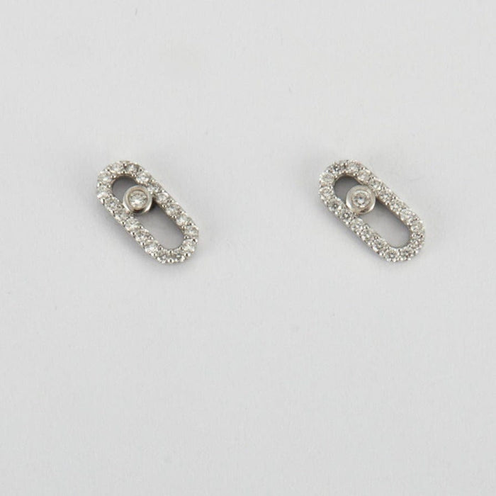 Boucles d'oreilles Boucles d'oreilles en Or blanc & diamants 58 Facettes