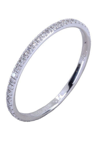 Bague 54 MAUBOUSSIN - alliance en or blanc, diamants 58 Facettes 065301