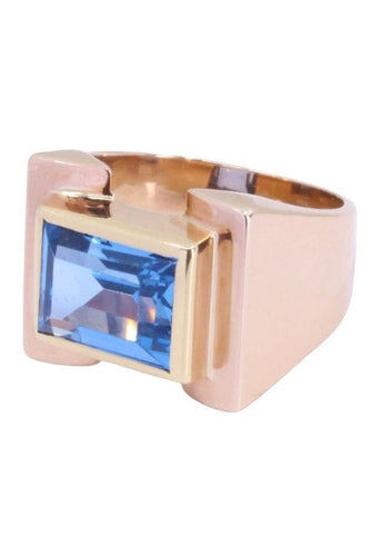 Bague BAGUE TANK TOPAZE 58 Facettes 071191